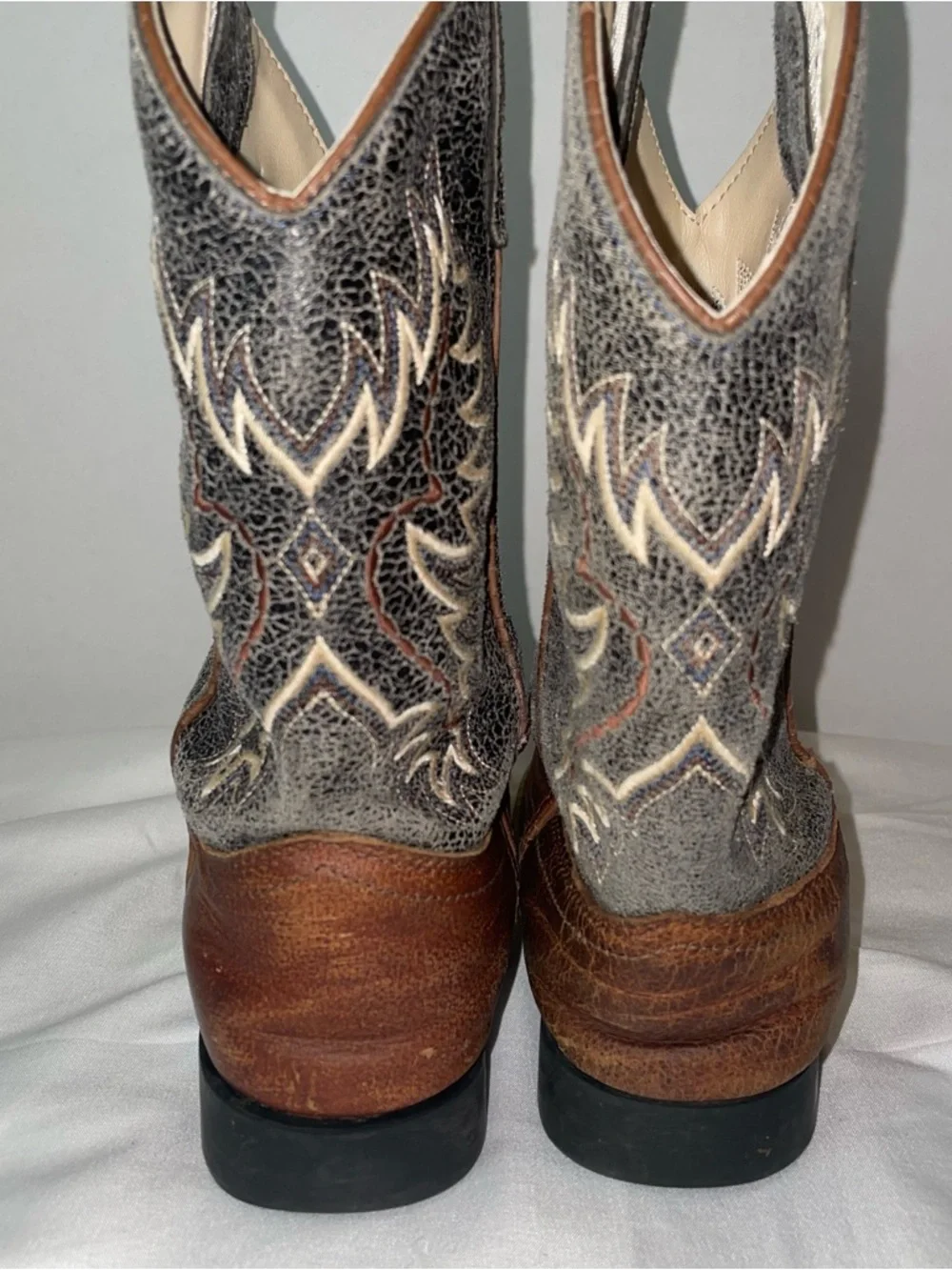 Cody James Western‎ Cowboy Leather Boots RYDER Boys 2D Brown Leather BBSC 1910